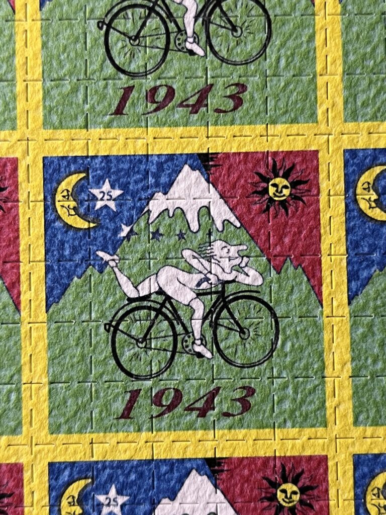 blotter art shop, blotter art, blotter art California sunshine, blotter art Hofmann, bicycle day, psychedelic art, LSD art, Albert Hofmann art, vintage blotter prints, collectible blotter art, psychedelic prints, bicycle day art, acid art, blotter paper art